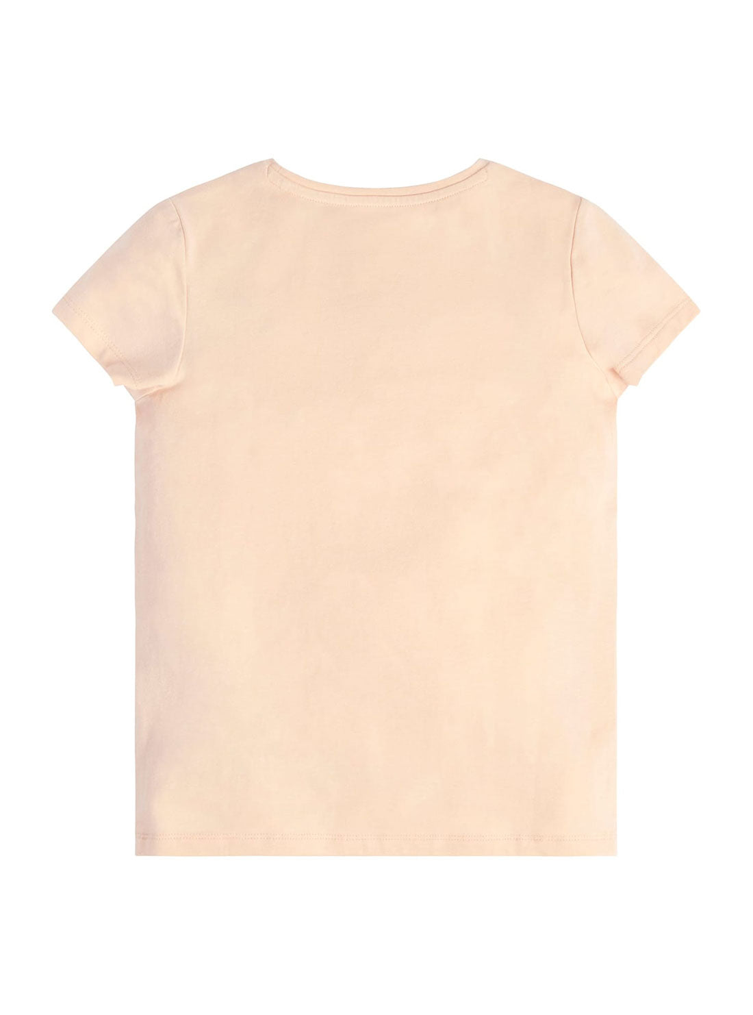 Light Pink Logo T-Shirt (2-16) | GUESS Kids | Back view