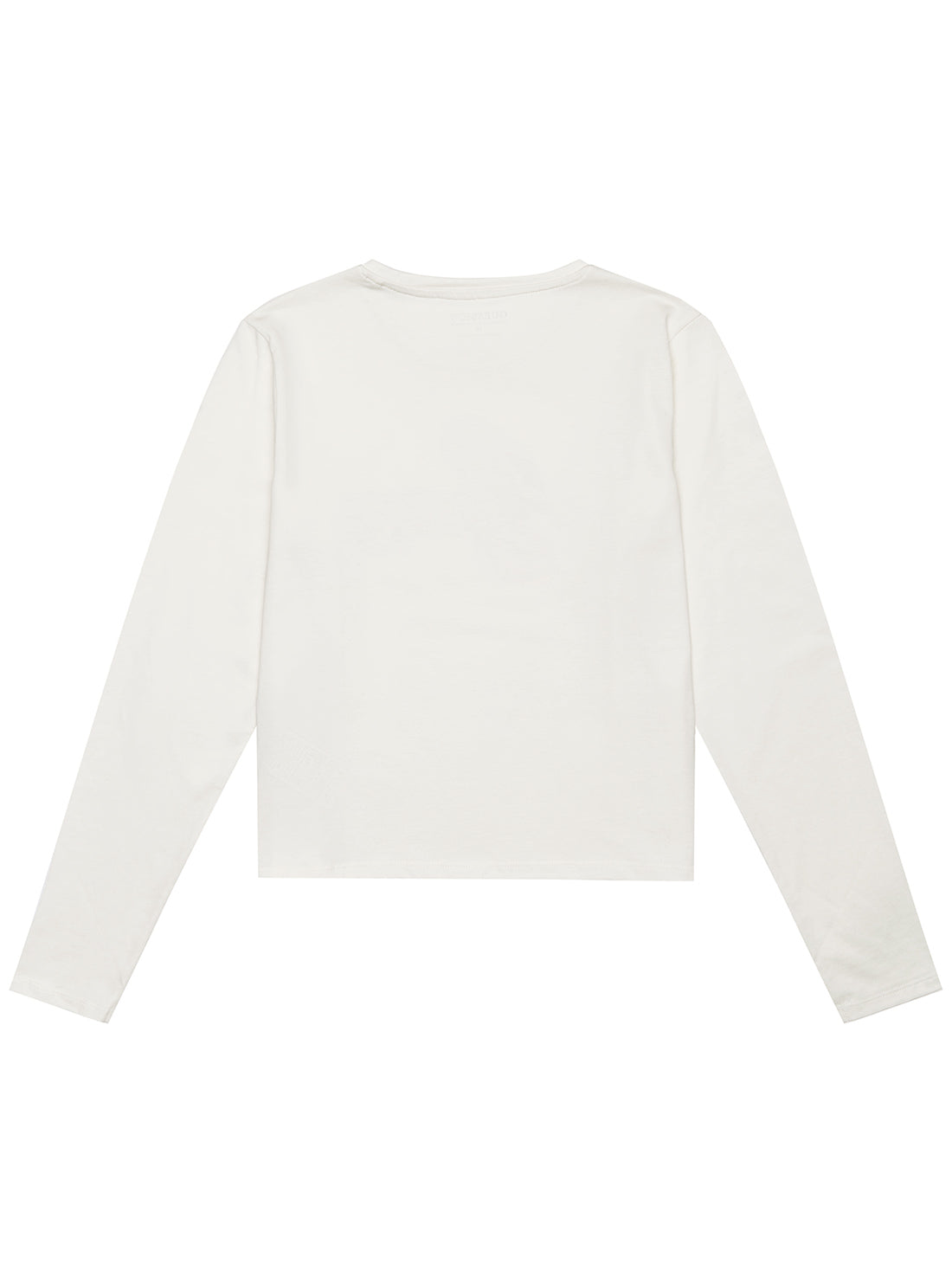 GUESS White Long Sleeve Crop T-Shirt (7-16) back view
