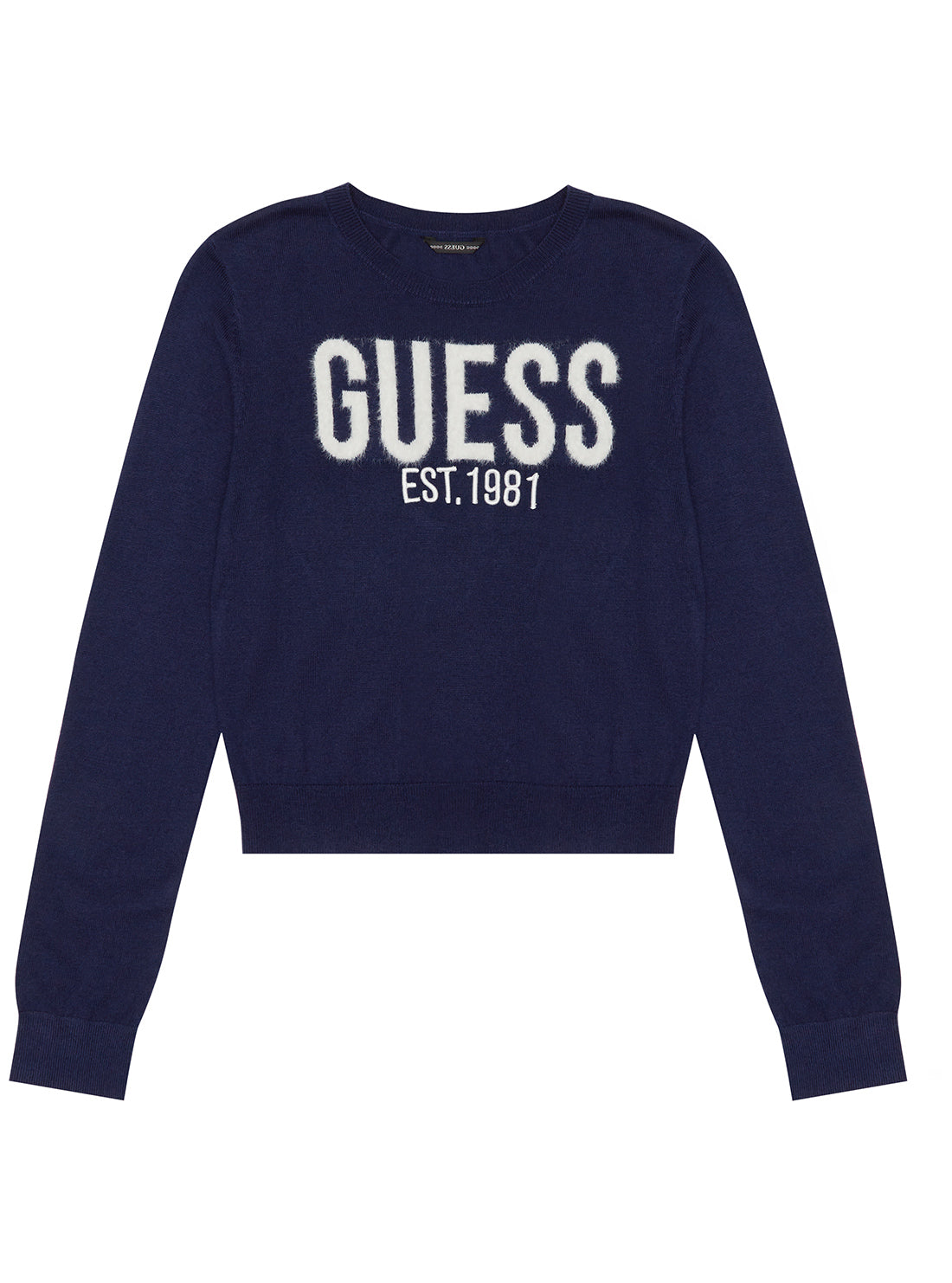 GUESS Black Long Sleeve Jumper (7-16) front view