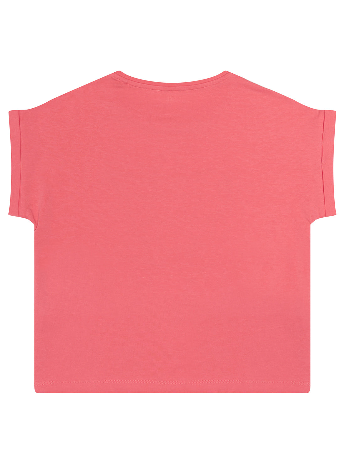 Girl's Pink Crystal Logo T-Shirt back view