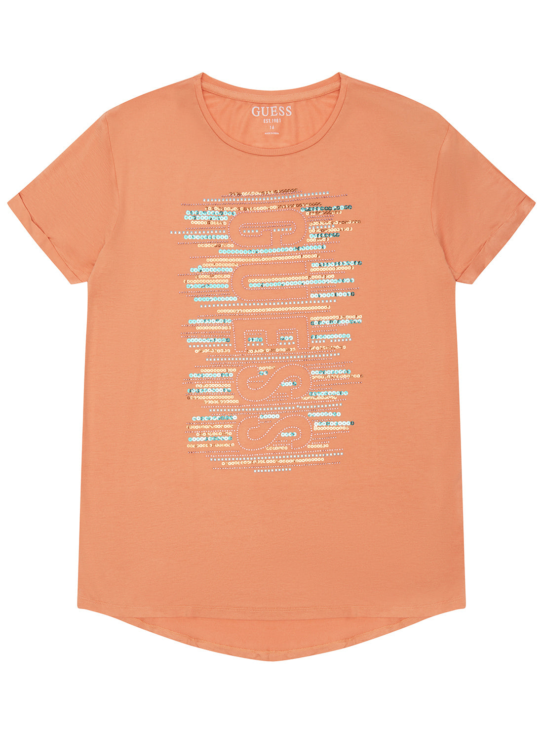 Fuji Sunrise Sequined Logo T-Shirt (7-16)