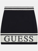 GUESS Black Sweater Midi Skirt (7-16) front view