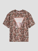 Eco Floral Icon Logo T-Shirt (7-16) | GUESS Kids | front view