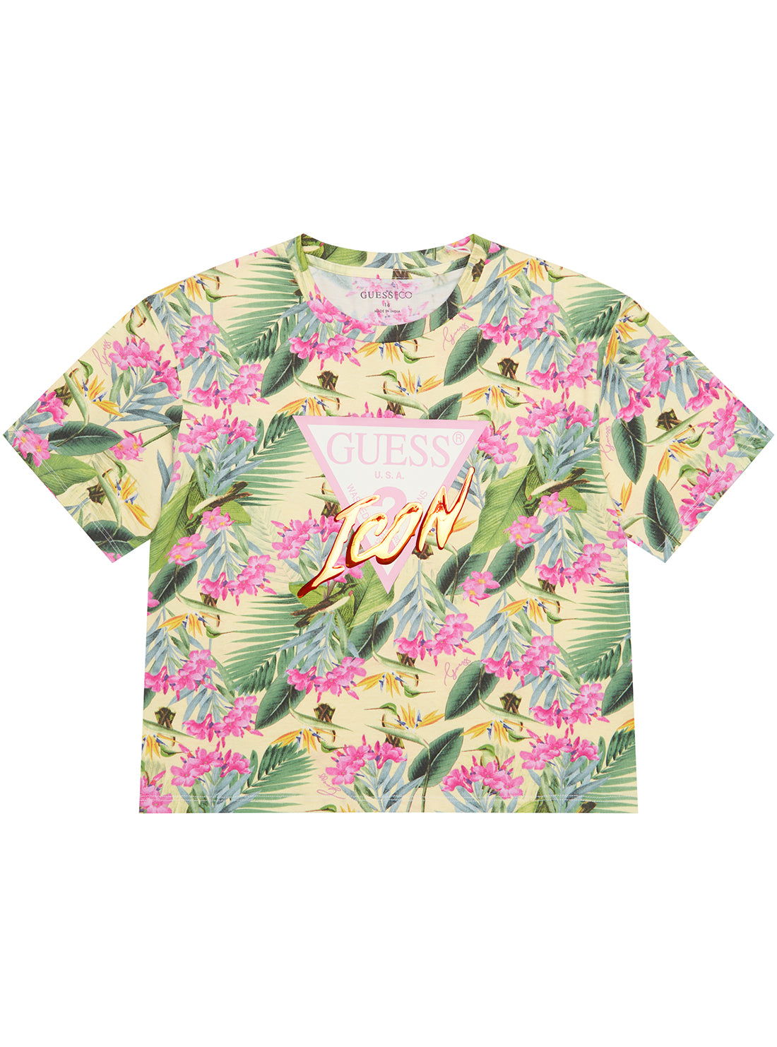 Botanical Print Short Sleeve T-Shirt (7-16)