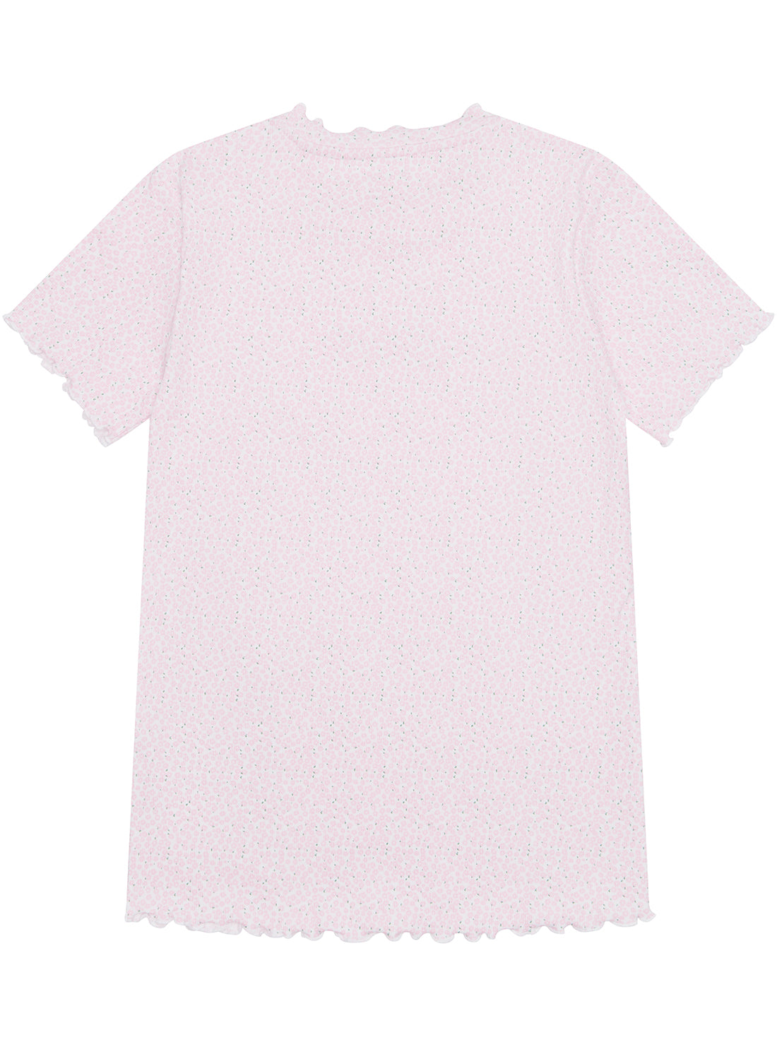 GUESS Pink Ribbed Short Sleeve T-Shirt (7-16) back view