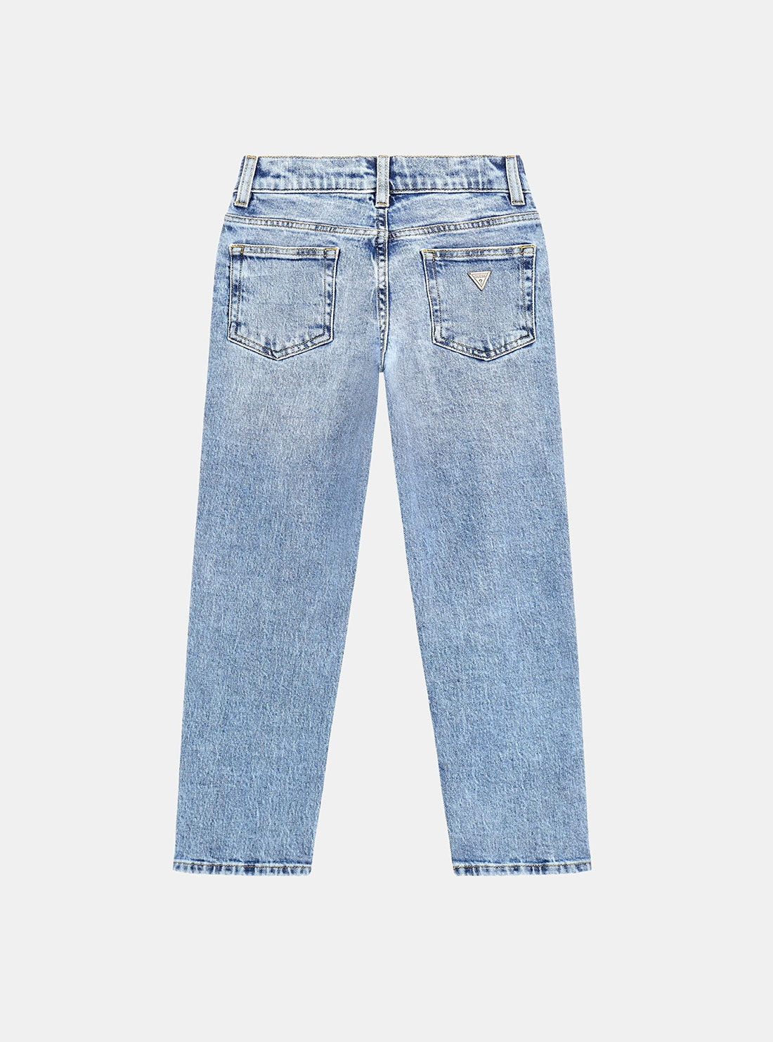 Blue Denim Straight Pants (7-16)