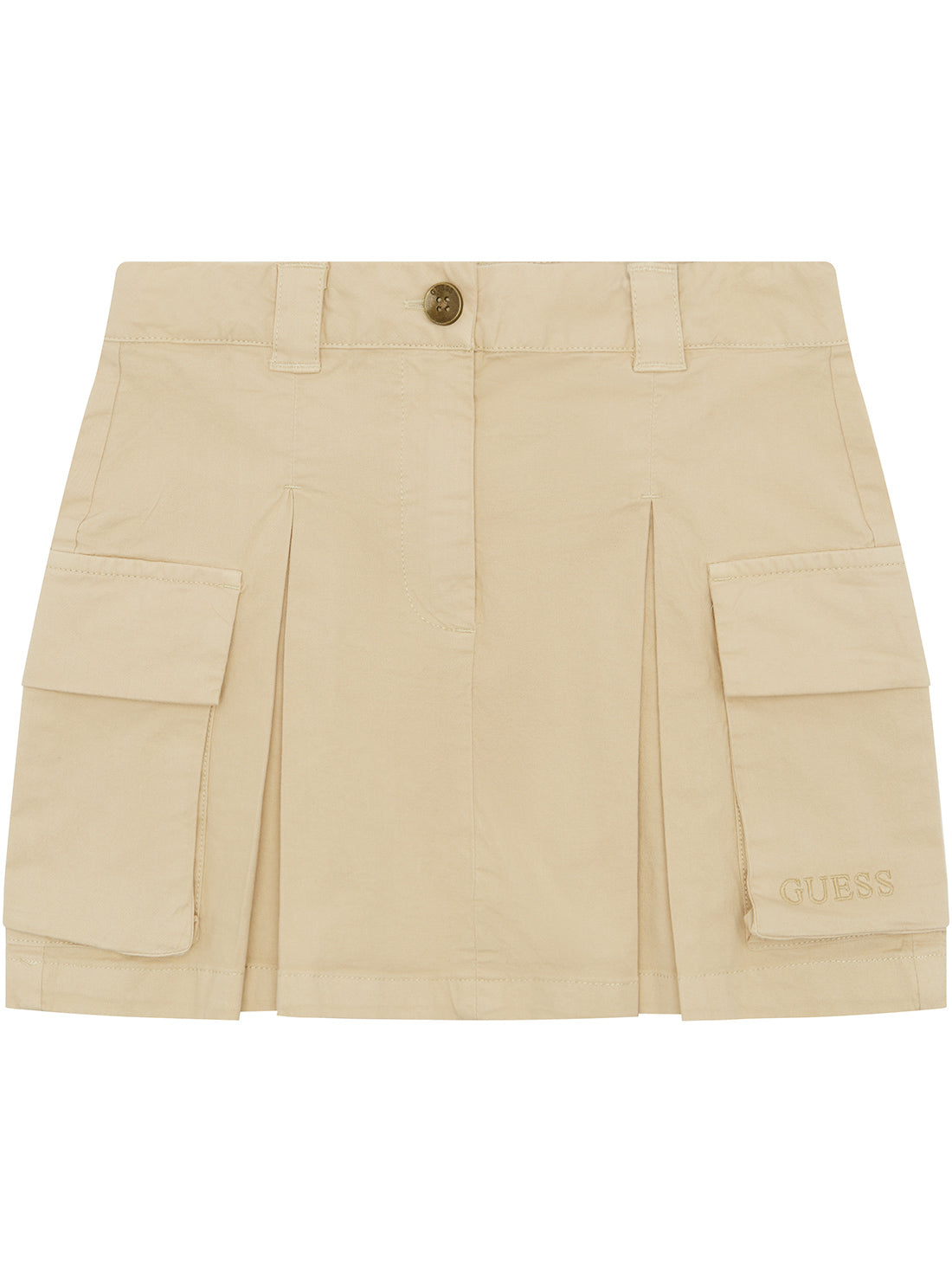 Beige Gabrdine Mini Skirt (7-16)