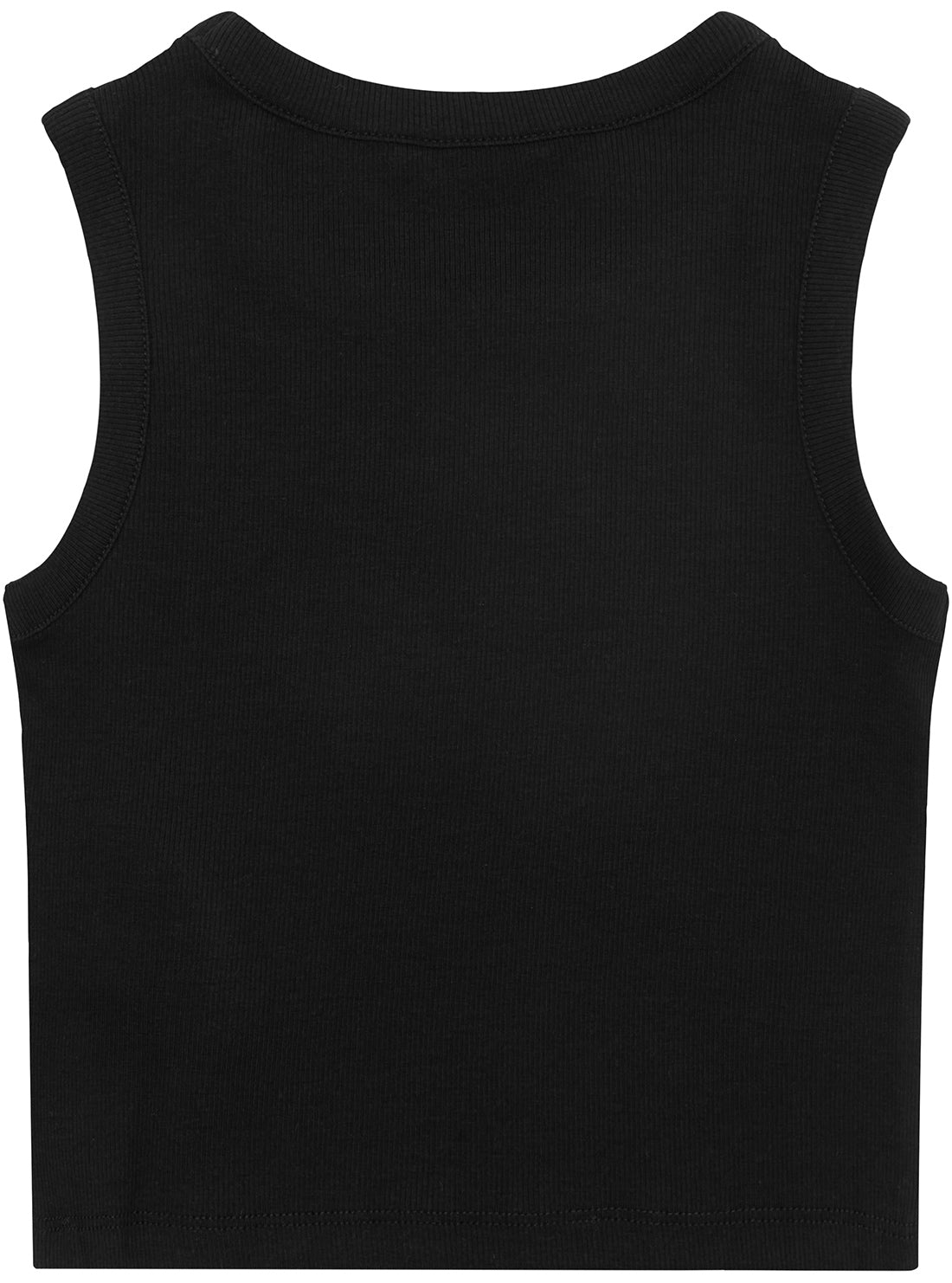 Black Rib Tank Top (7-16)