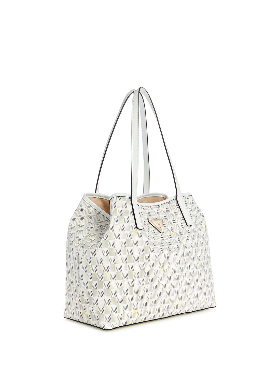 GUESS White Logo Vikky 2 in 1 Tote Bag side view