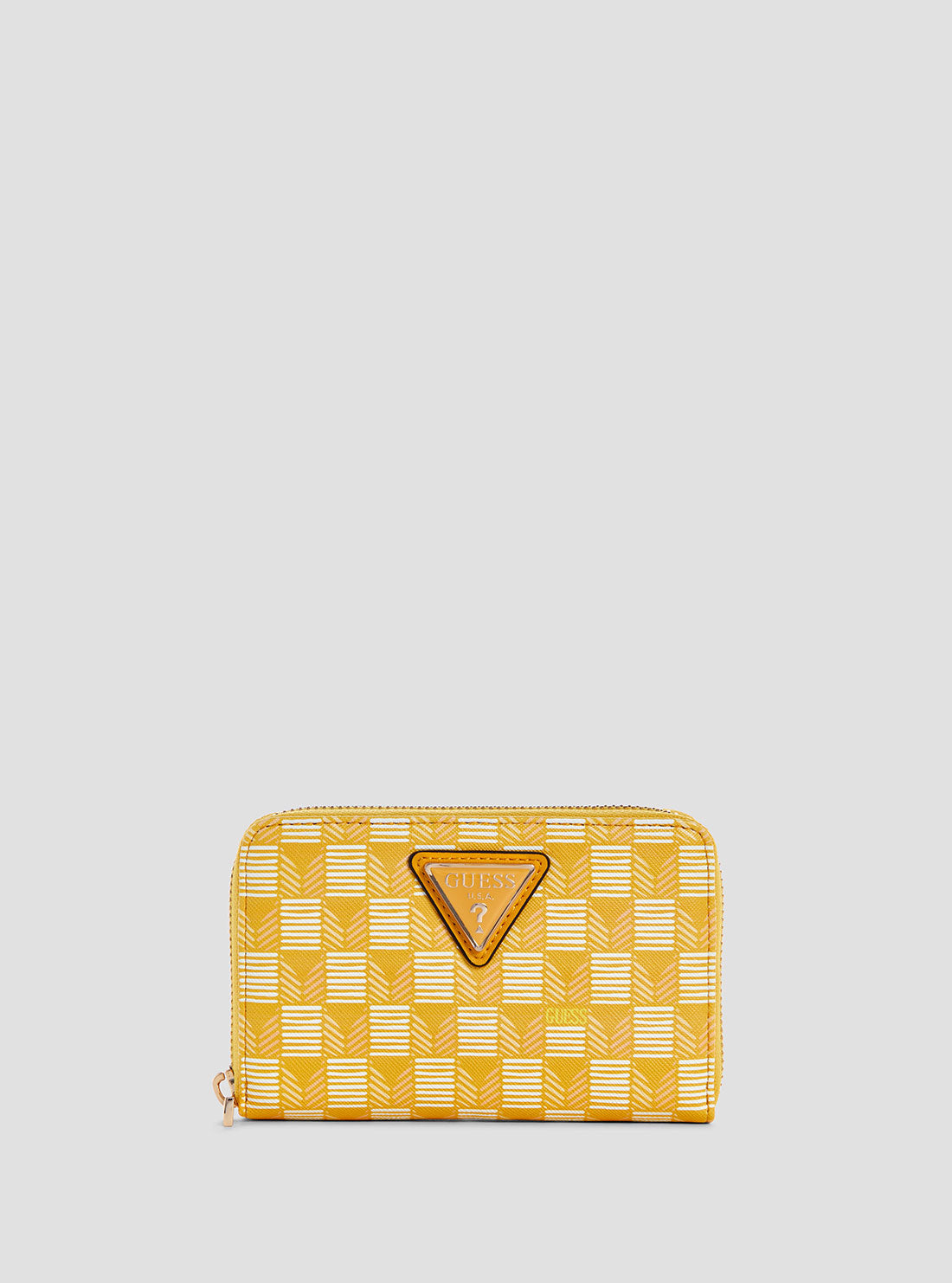 Yellow Logo G Wave Medium Wallet