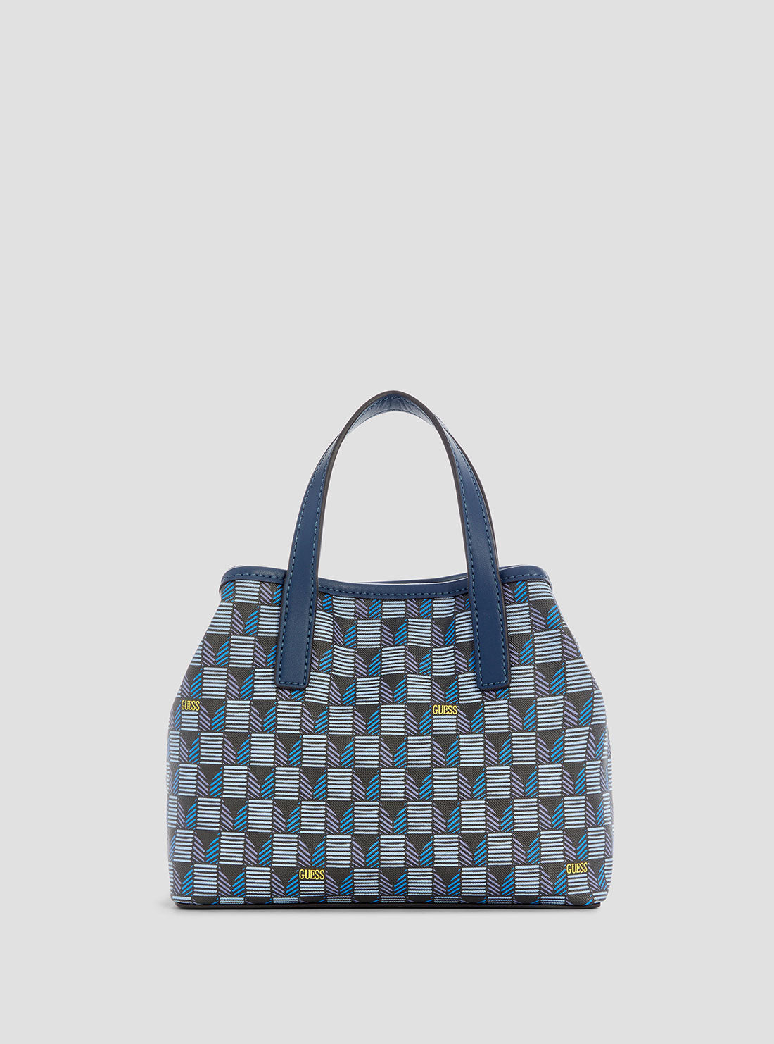 GUESS Blue Logo G Wave Mini Tote Bag BACK VIEW