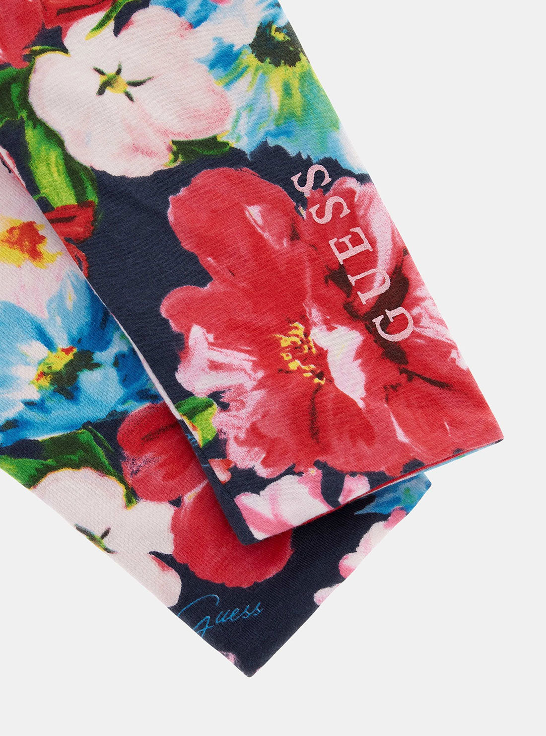 GUESS Red and Floral Reversible Leggings (2-7) detail view