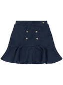 GUESS Navy Stretch Scuba Midi Skirt (2-7) front view