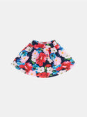 GUESS Floral Stretch Scuba Midi Skirt (2-7) front view