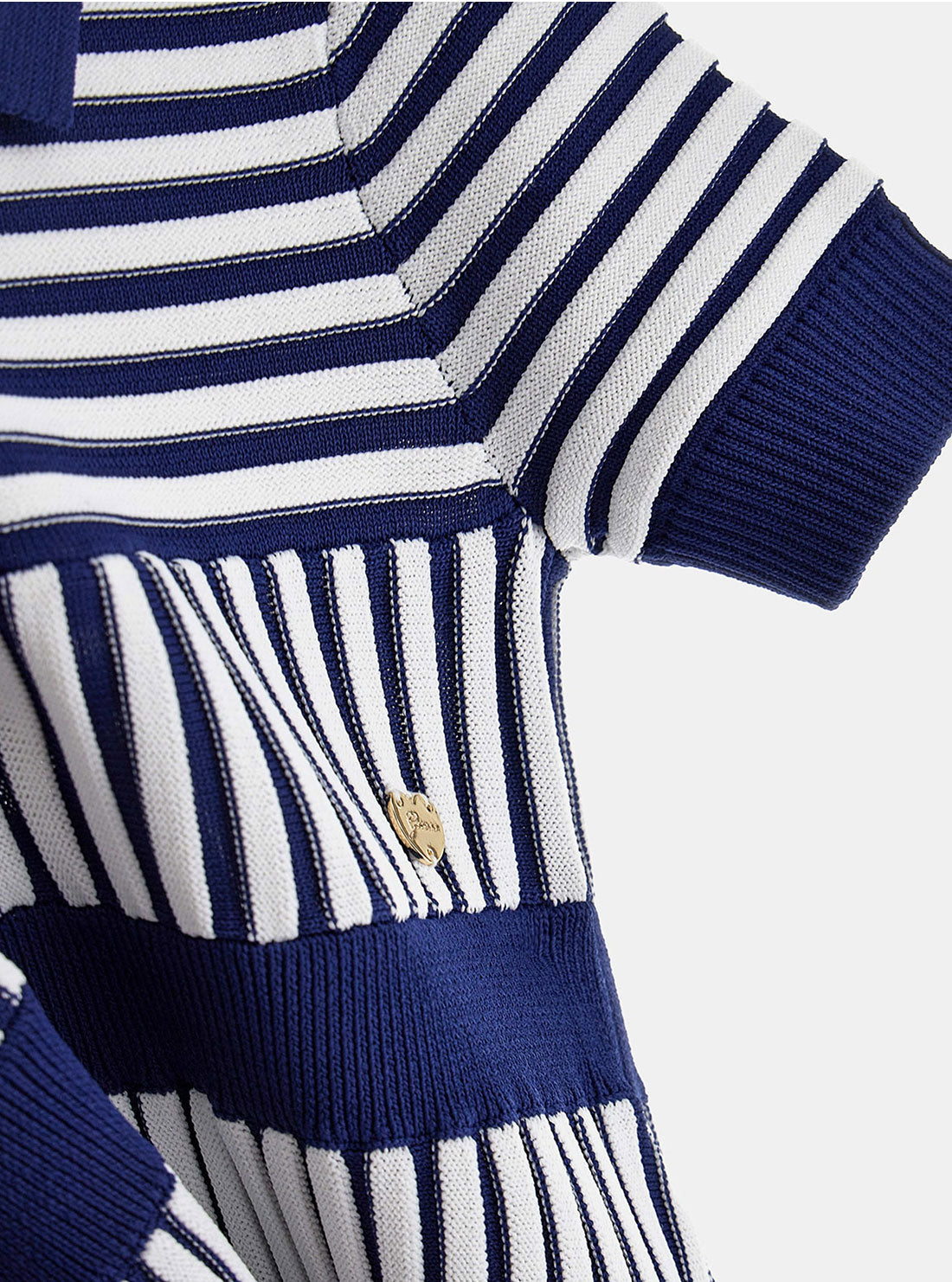 Navy Stripe Short Sleeve Sweater Dress (2-7)