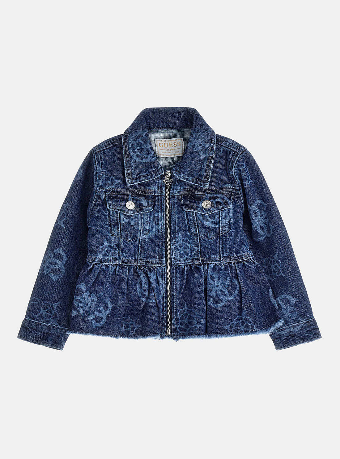 GUESS Denim Long Sleeve Jacket (2-7) front view
