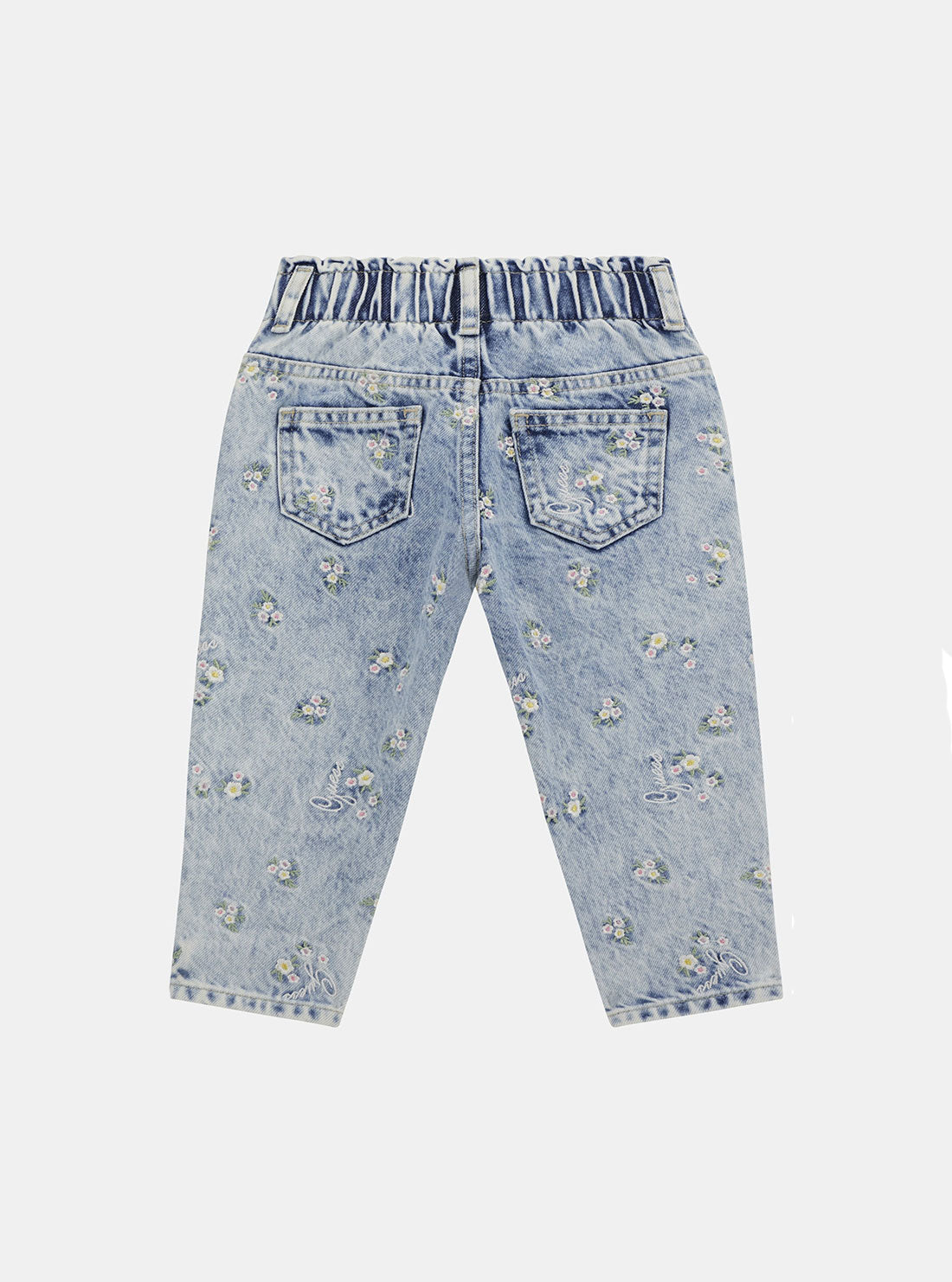 GUESS Blue Denim Paper Bag Pants (2-7) back view