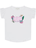 GUESS White Short Sleeve T-Shirt (2-7) front view