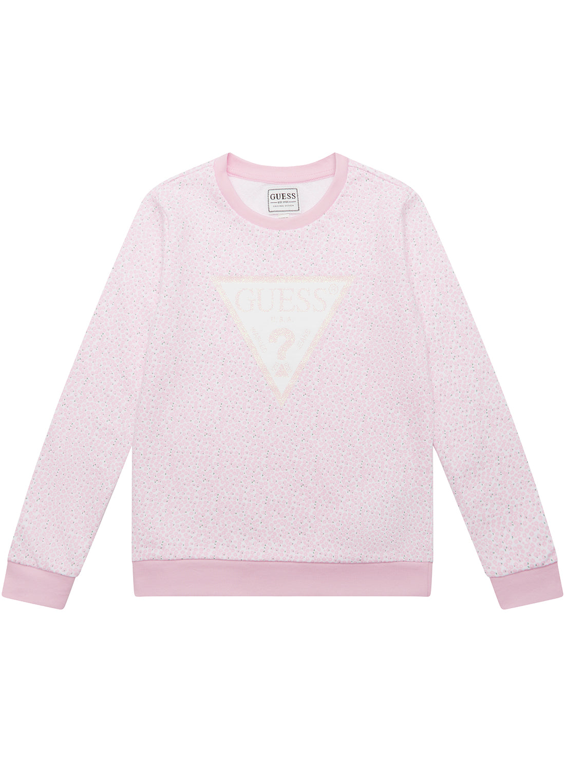 GUESS Pink Long Sleeve Active Top (2-7) front view