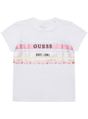 GUESS White Short Sleeve T-Shirt (2-7) image
