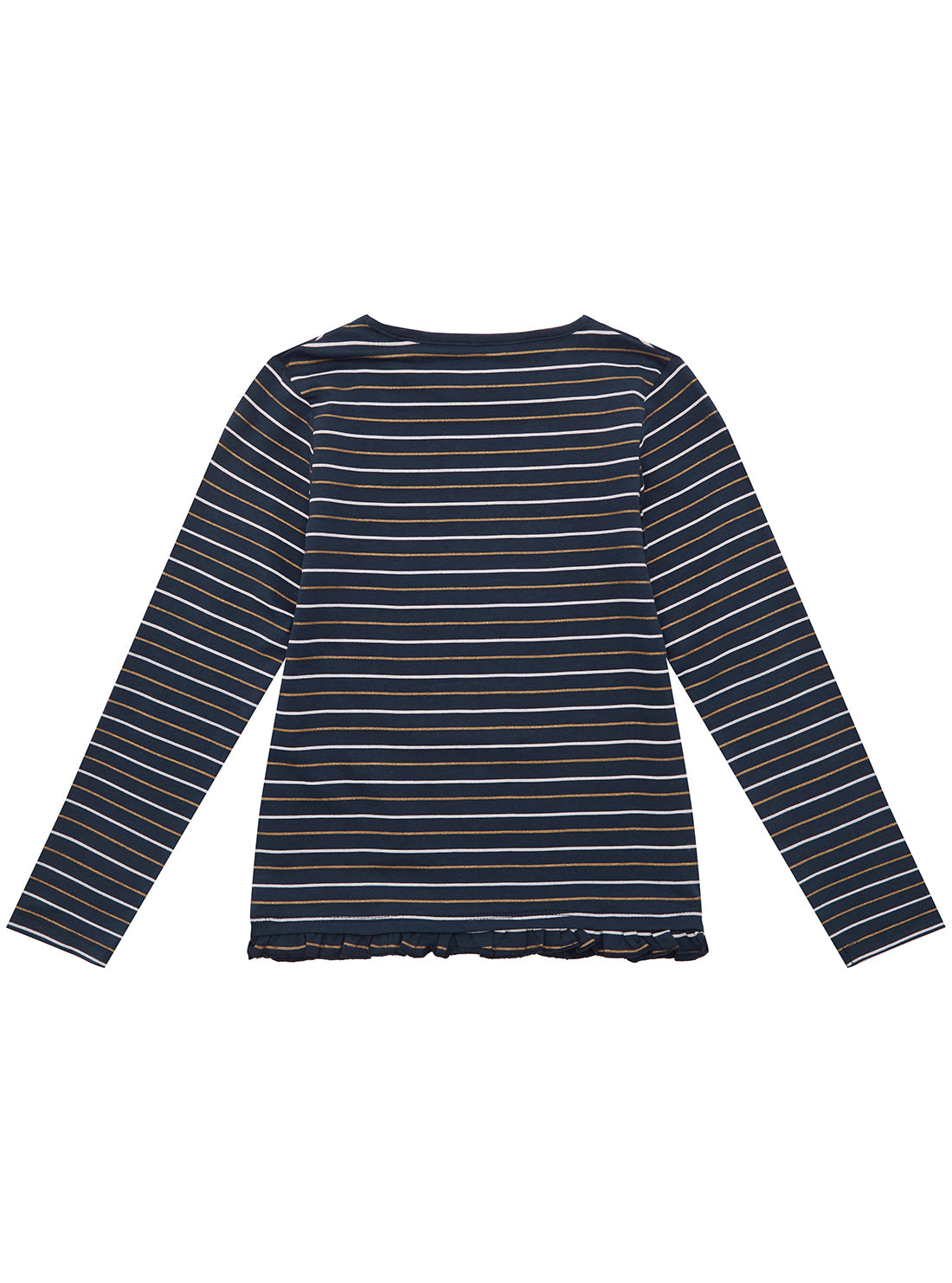 Navy Stripes Long Sleeve T-Shirt (2-7)