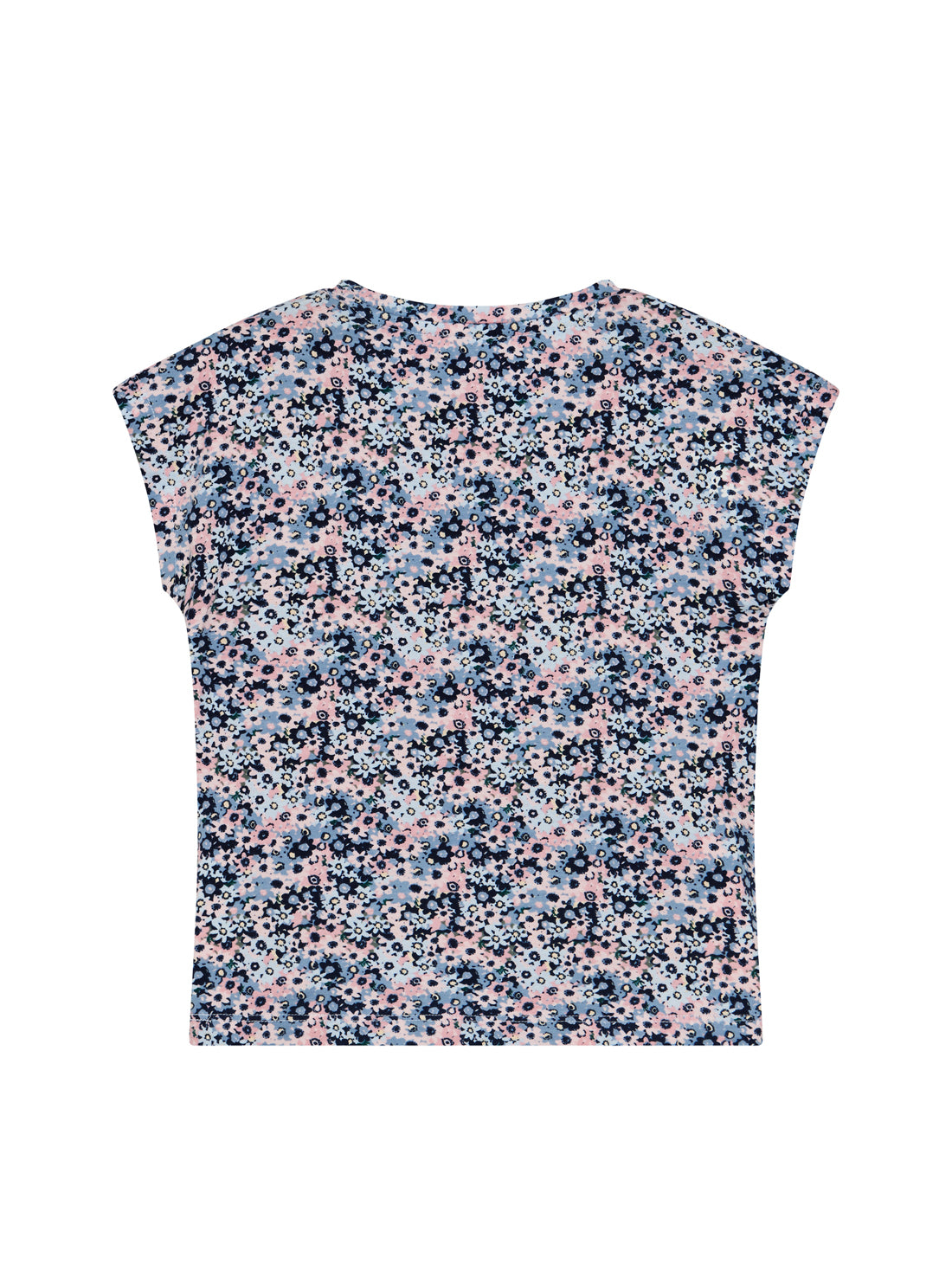 GUESS Kids Multi Short Sleeve Logo T-Shirt (2-7) Back View