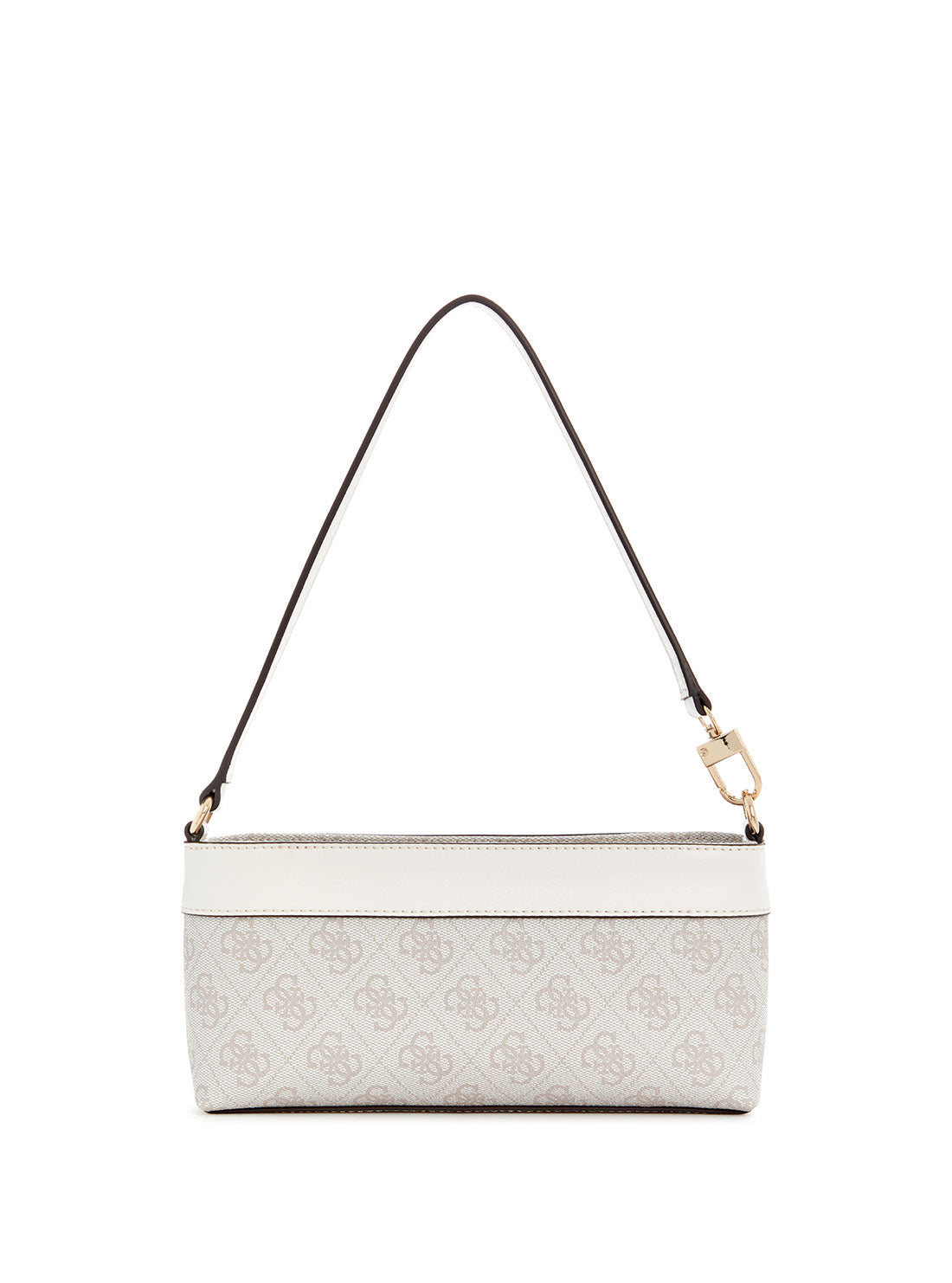 GUESS White Logo Cristiana Mini Shoulder Bag back view