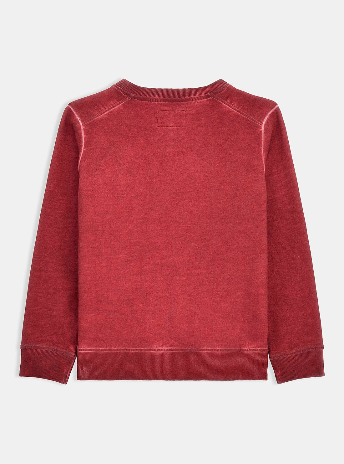 Red Embroidered Logo Jumper | GUESS Kids | back view