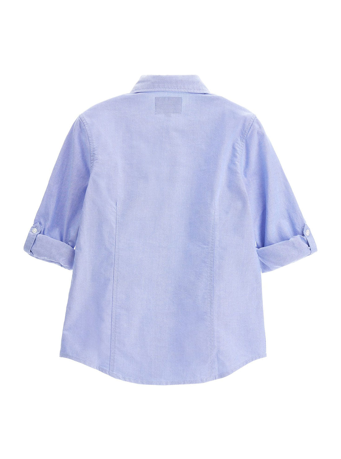 GUESS GUESS Blue Oxford Long Sleeve Shirt (7-16) back view