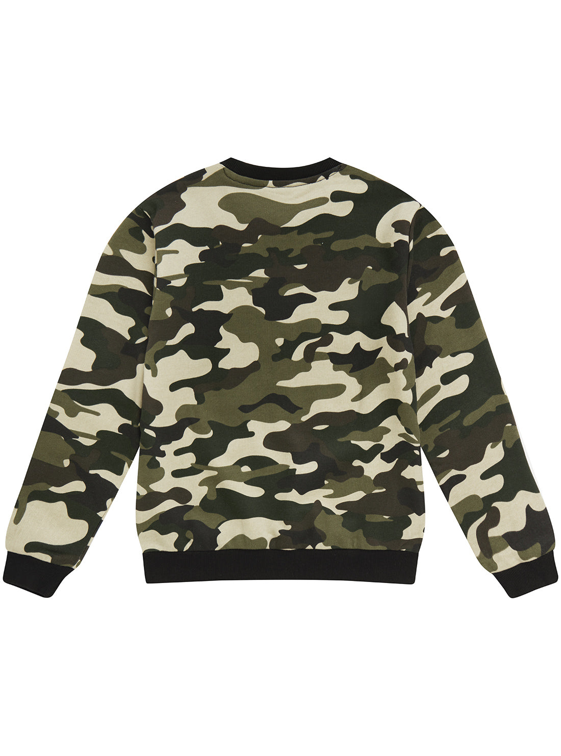 Green Camo Long Sleeve Jumper (7-16)