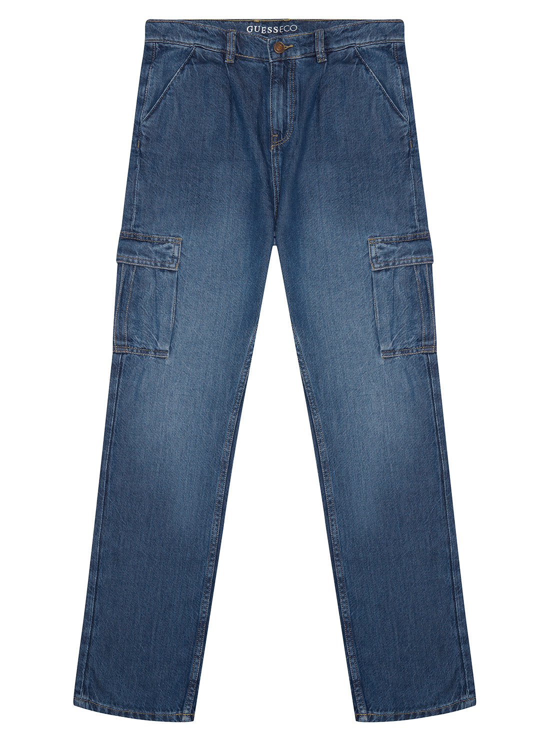 Blue Denim Cargo Pants (7-16)