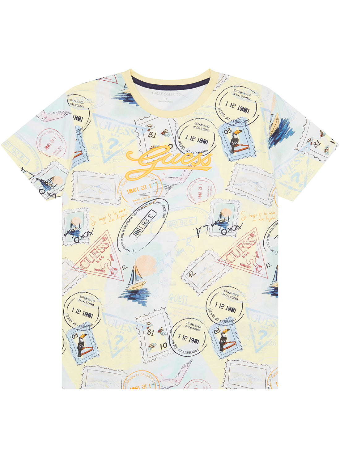 Yellow Post Stamp T-Shirt (7-16)