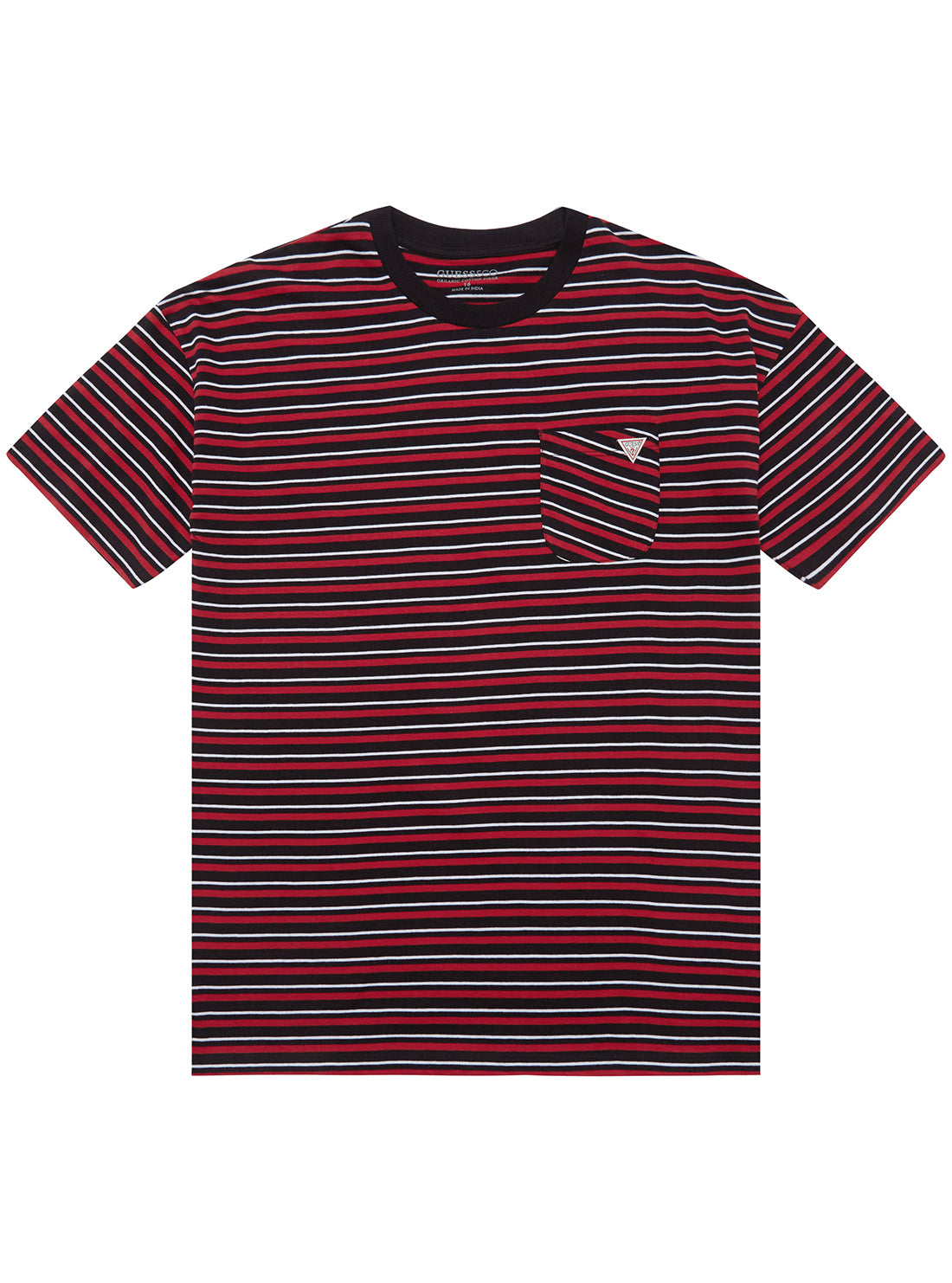 Black Red Stripe Short Sleeve T-Shirt (7-16)