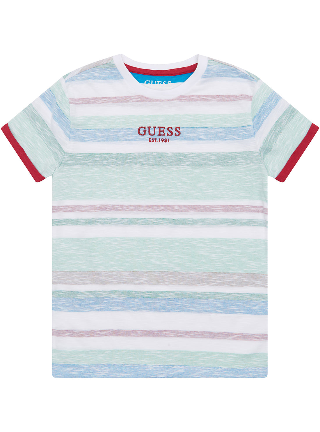 Green Stripes Short Sleeve T-Shirt (7-16)