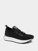 GUESS Black Laurine Low-Top Sneakers front view