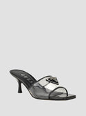 Black Lusie Clear Kitten Heels | GUESS Women's Footwear | Front view