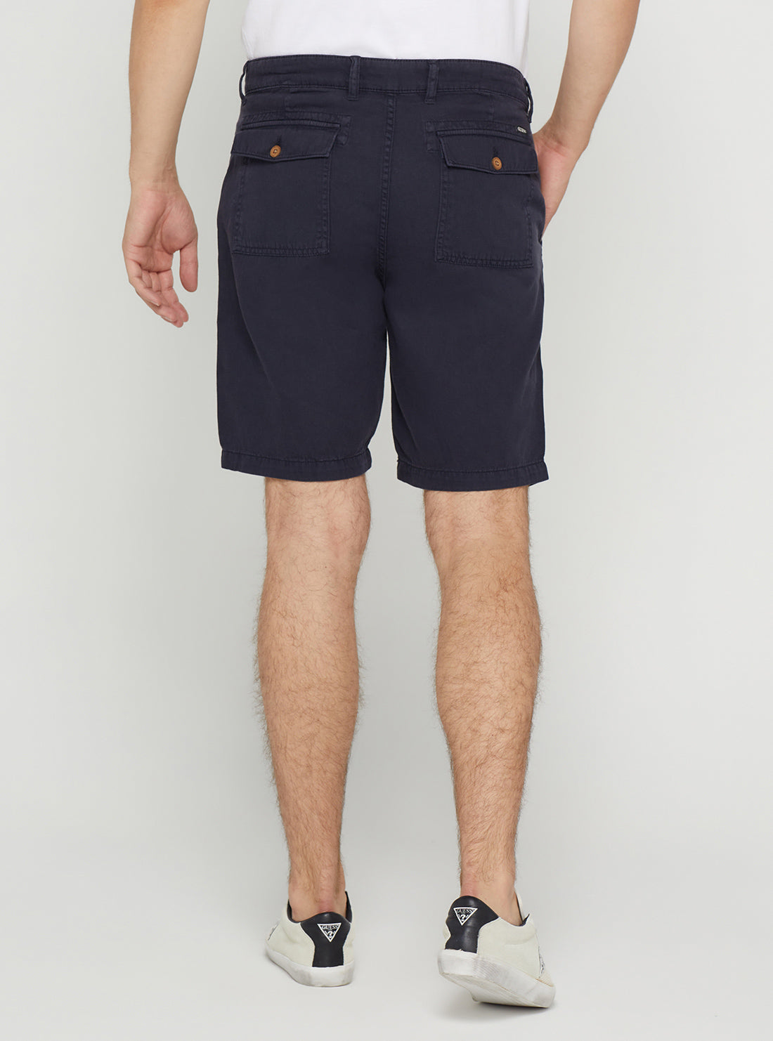 Navy Blake Linen Slub Shorts