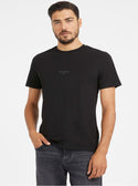 Black Logo Aidy T-Shirt | GUESS men's Apparel | front view
