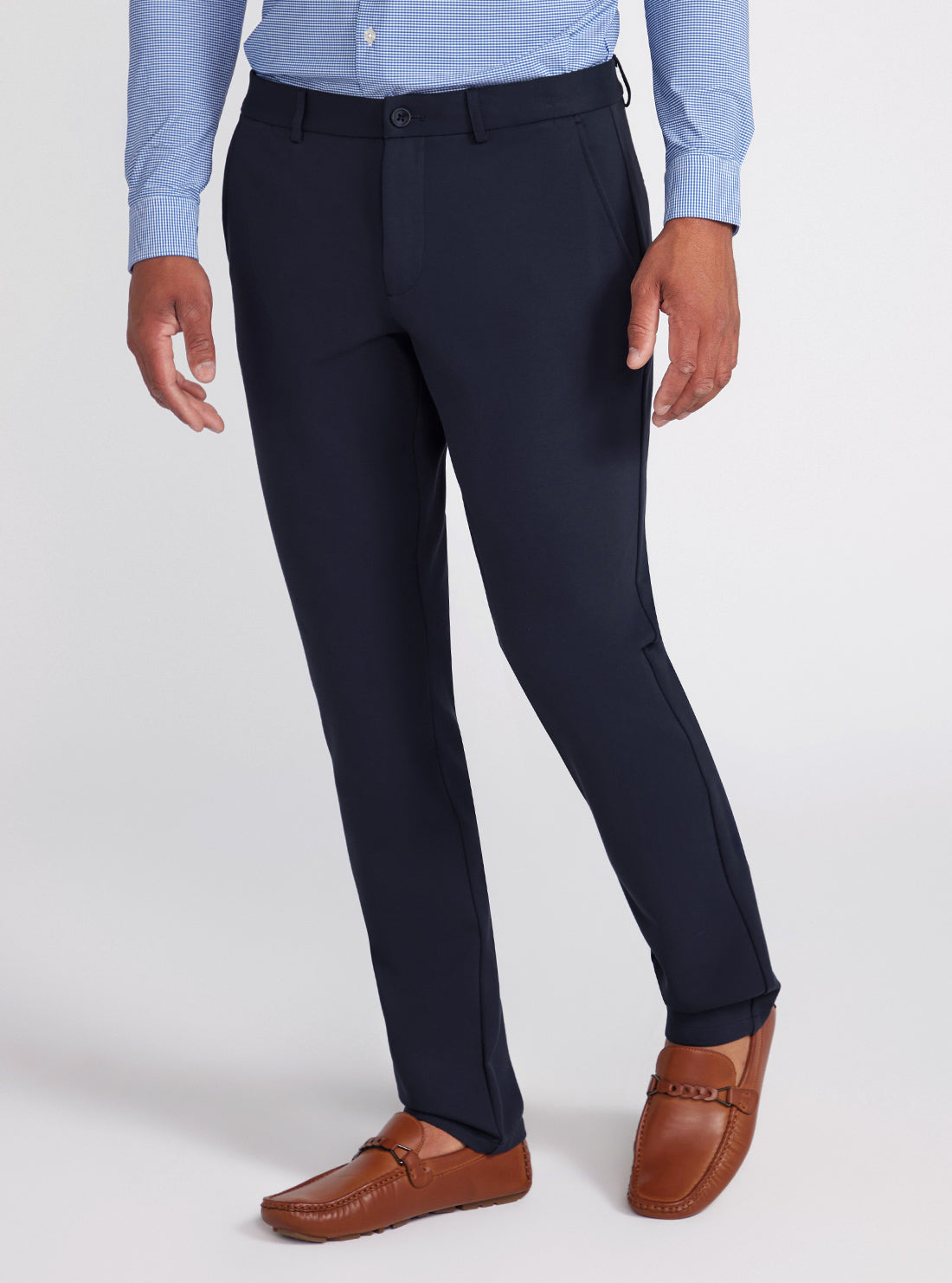 Navy Blue Myron Dress Pants | GUESS Men's Apparel | front view