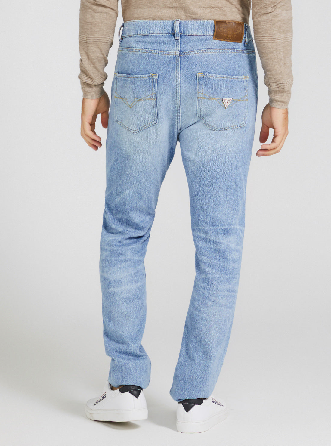 Eco Mid-Rise James Relaxed Tapered Denim Jeans In Thami Wash