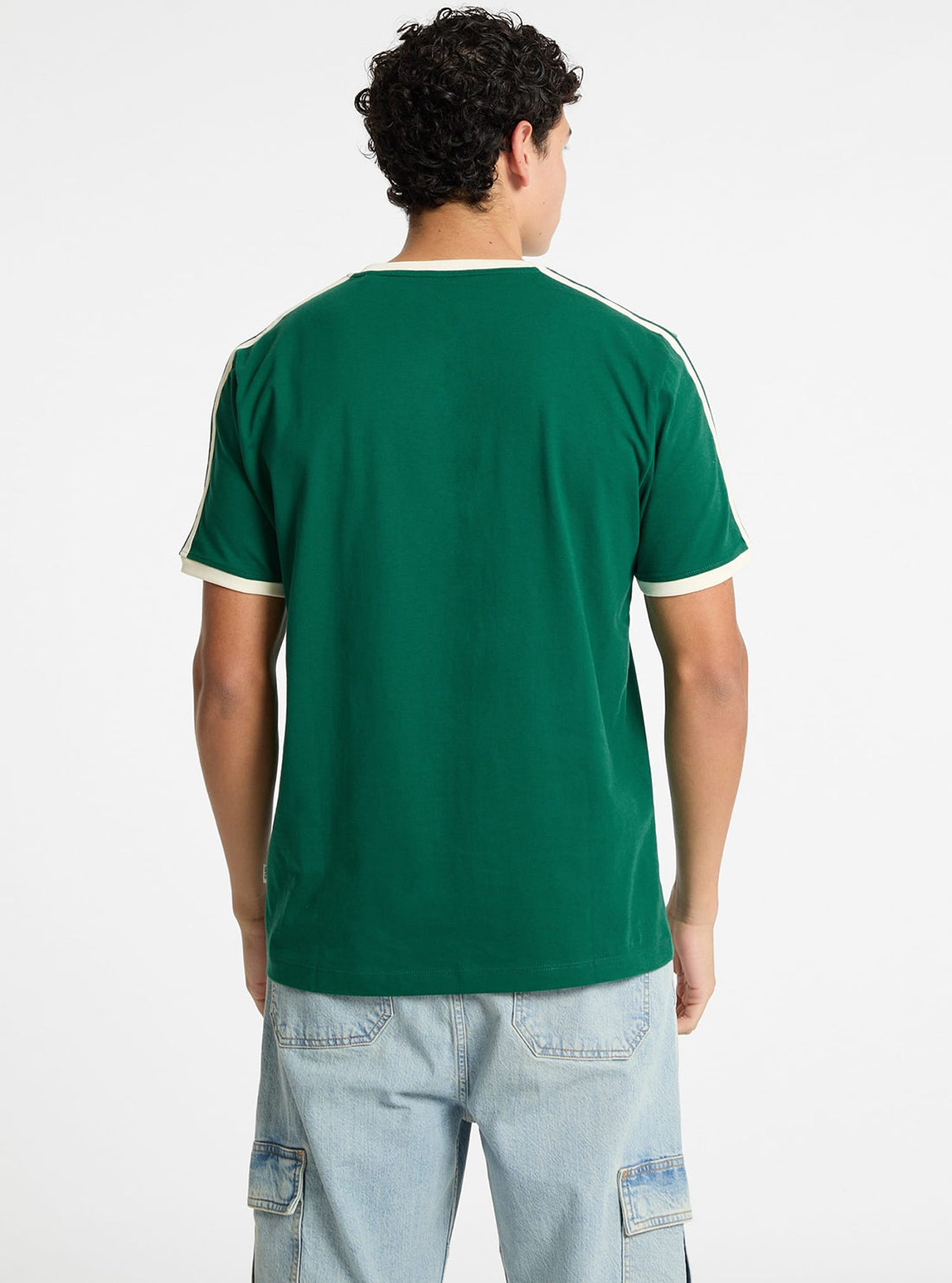 Guess Jeans Green Contrast Trim T-Shirt