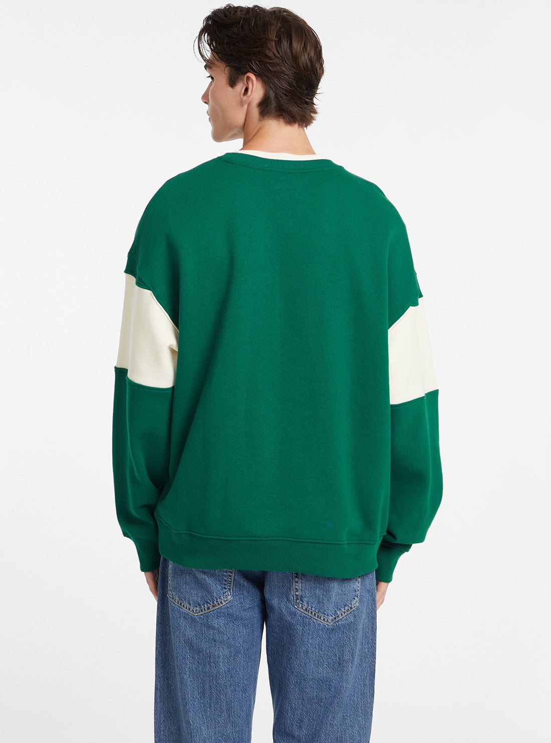 Guess Jeans Green Logo Jumper