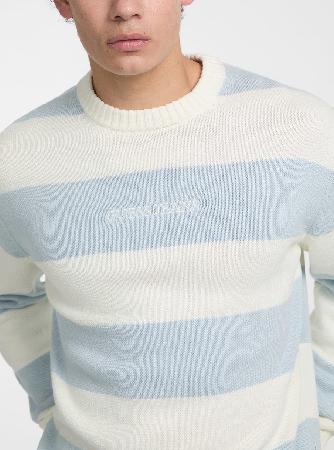 Guess Jeans Blue Striped Sweater M4BR37Z3HM1 Detail view