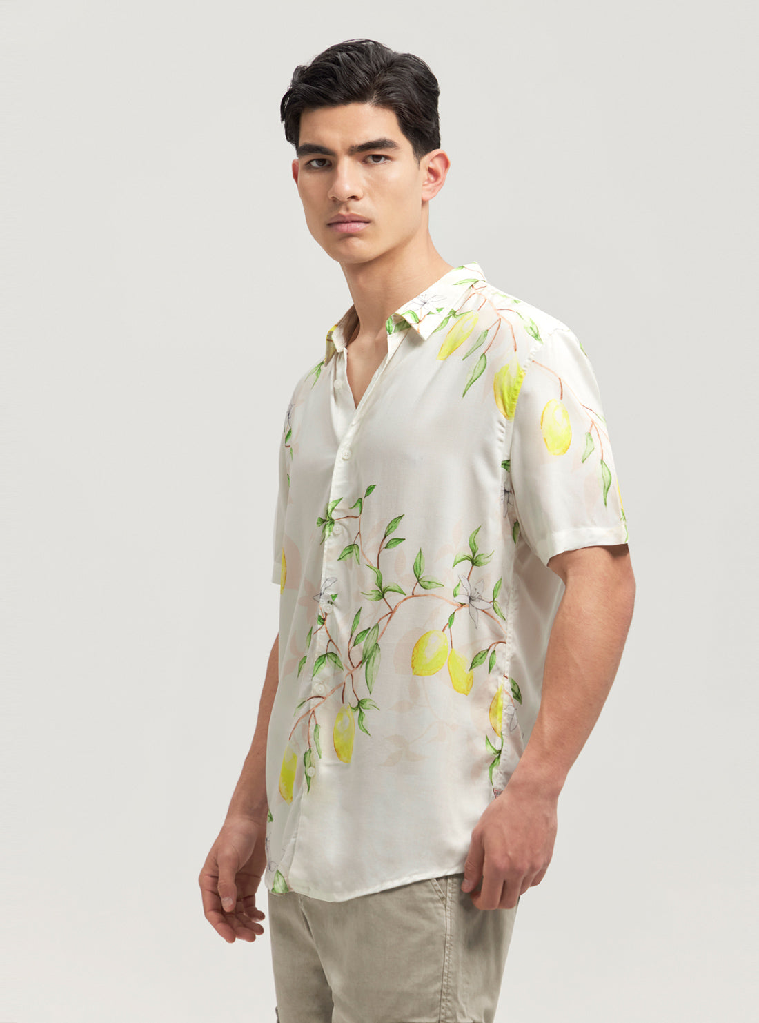 Eco Lemon Vines Short Sleeve Shirt