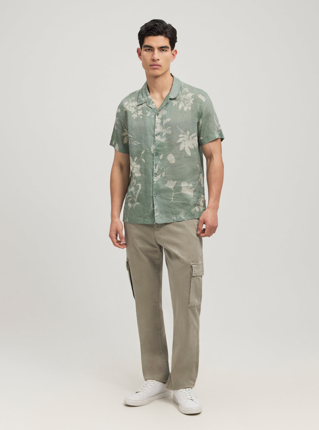 GUESS Eco Green Short Sleeve Shirt full view