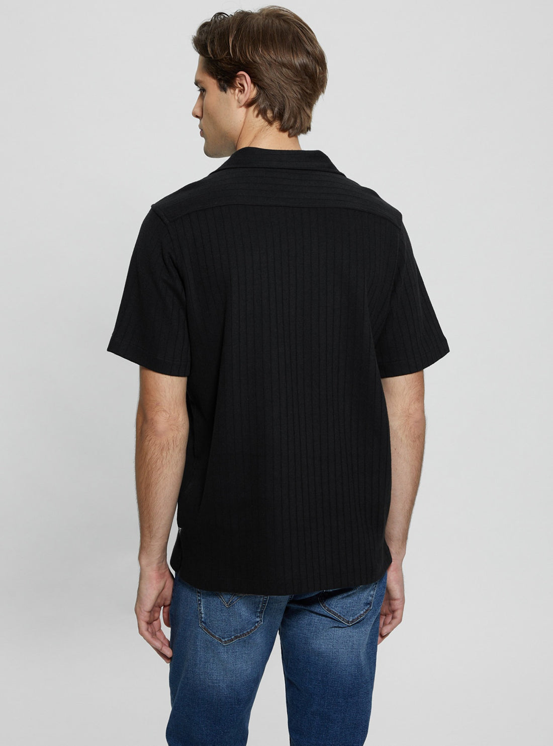 GUESS Black Toledo Short Sleeve Shirt back view