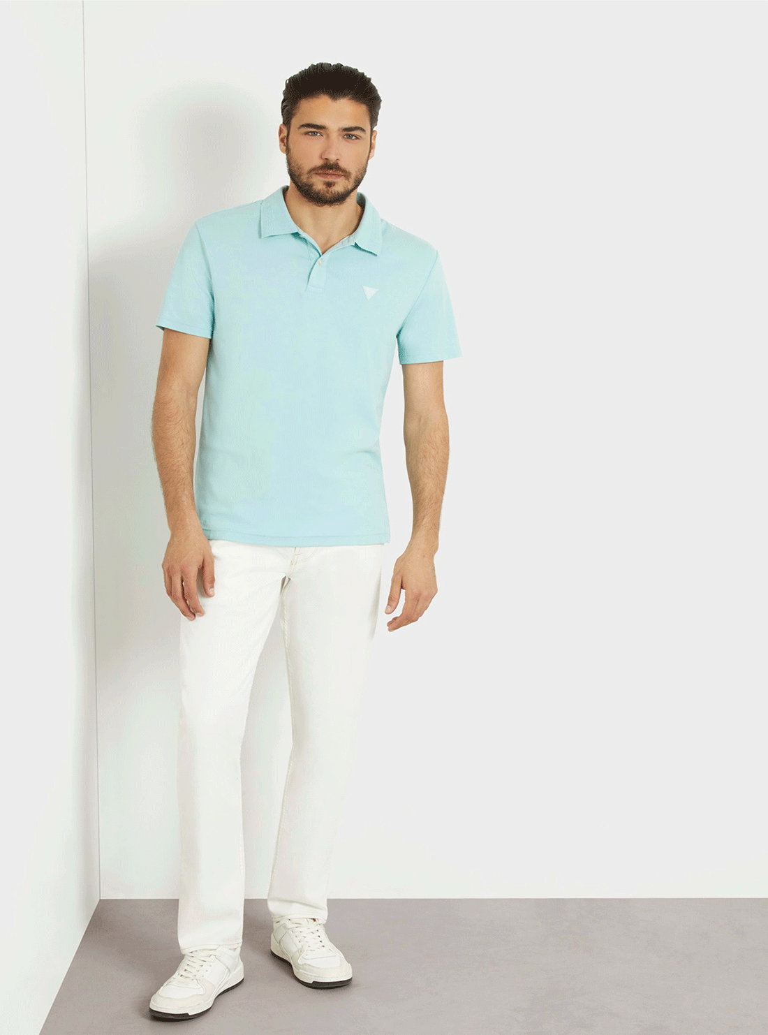 Eco Light Blue Nolan Polo T-Shirt