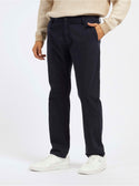 GUESS Navy Mid-Rise Angels Chino Pants front view
