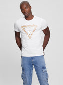 GUESS Eco White Short Sleeve T-Shirt front view