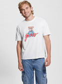 GUESS Eco White Bear T-Shirt front view